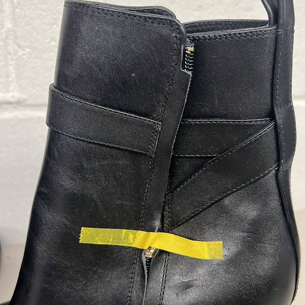 Coach sz6 black Olivia bootie boot leather high heel sexy  w/hang tag side zip - Picture 5 of 8